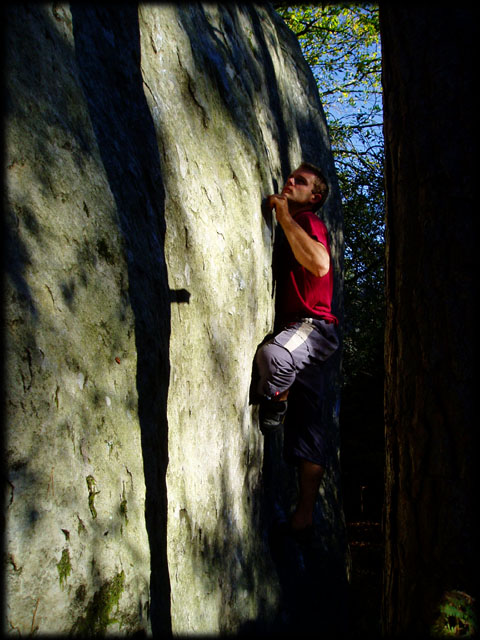 Foret de Fontainebleau: escalade sur les blocs