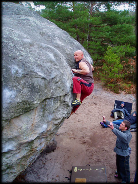 Foret de Fontainebleau: escalade sur les blocs