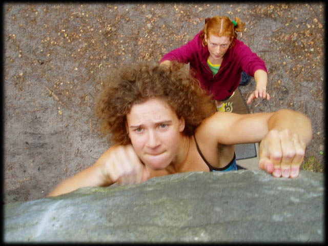 Foret de Fontainebleau: escalade sur les blocs