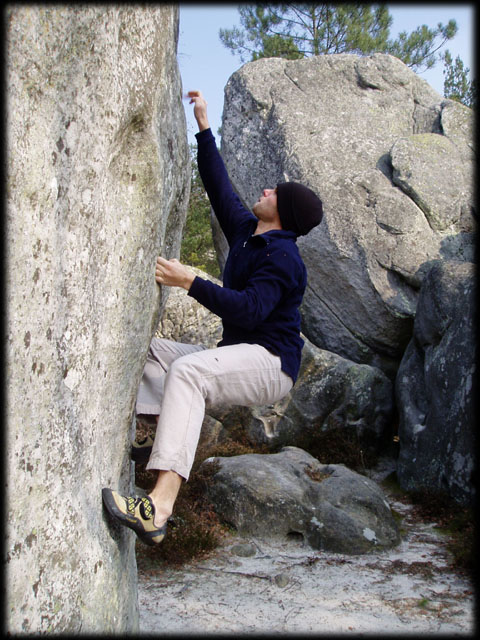 Foret de Fontainebleau: escalade sur les blocs