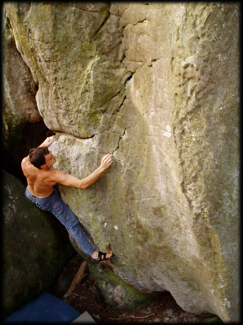 Foret de Fontainebleau: escalade sur les blocs
